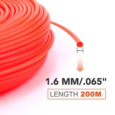 Fil Debroussailleuse 1.6mm X 200 m Rond Fil Nylon pour Coupe-Bordure Bobine