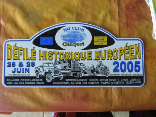Plaque rallye voitures - plaque, de
