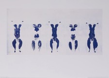 Yves KLEIN : Anthropométrie en bleu - Affiche originale