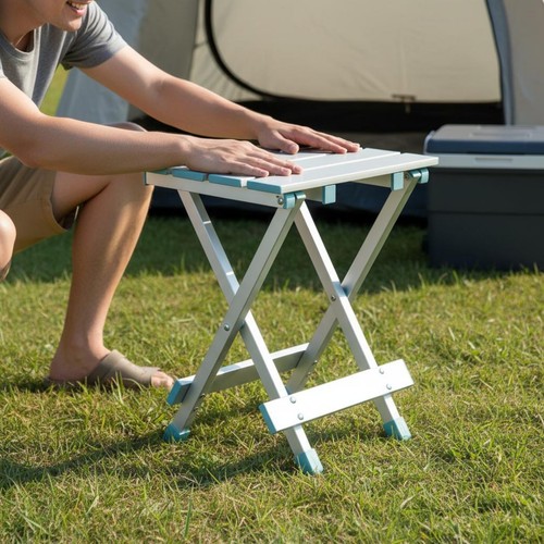 Tabouret pliable aluminium - tabouret,