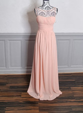 robe de soirée longue rose