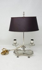 ANCIENNE LAMPE BOUILLOTTE METAL ARGENTE