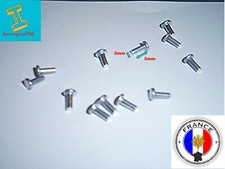 Lot rivets alu tête - 12,