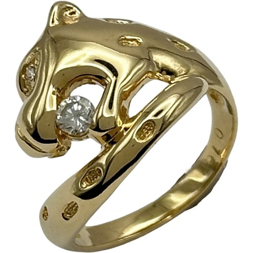 Bague panthère carats - or,