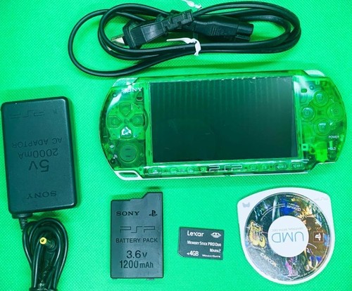 Sony psp 3000 clear green - 3000,