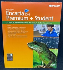 Microsoft Encarta 2008 Premium + Student Licence Officiel Boîte Neuf Et Fermé