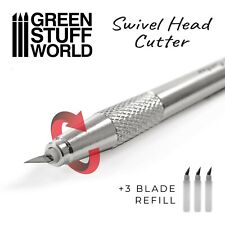 Couteau à Tête Pivotante en Métal - cutter scalpel précision hobby modélisme