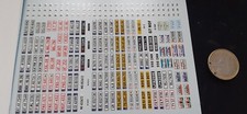 decals decalcomanie ancienne PLAQUE IMMATRICULATION etranger  1/43  pose facile