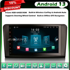8-Core 64GO Android 13 GPS Autoradio Mercedes ML/GL Class W164 X164 DAB+ TNT DSP