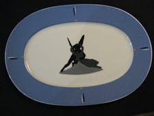 Rare grand plat ovale porcelaine Ritzenhof design artist Guerriero Alessandro 94