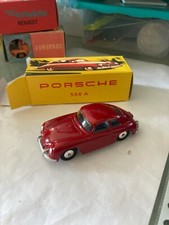 OCCASION 1/43 QUIRALU PORSCHE 356A ROUGE INTERIEUR BLEU AVEC BOITE 