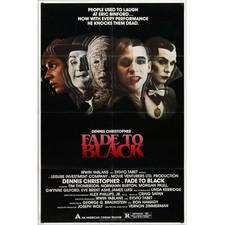 FADE TO BLACK 1sh Movie Poster - 1980 - Dennis Christopher