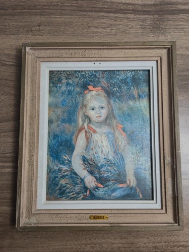 Renoir fillette gerbe - fillette, à