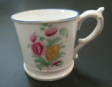 tasse porcelaine ANGLAIS , décor fleuri, STAFFORDSHIRE CHRISTENING MUG