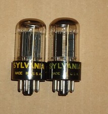 6SN7GTB Sylvania Pair 