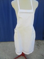 Tablier coton blanc - en,