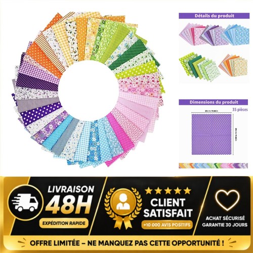 Tissus coton patchwork - patchwork, 35