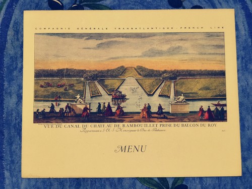 Menu paquebot colombie - menu,