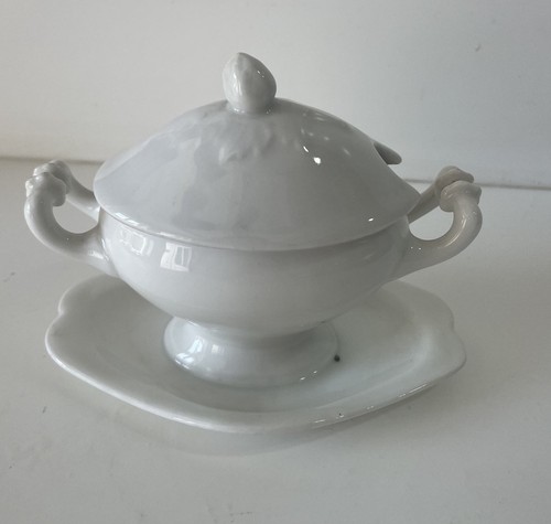 Moutardier ancien blanc - blanc, en