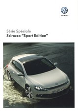 Catalogue brochure Volkswagen Scirocco série spéciale Sport Edition 2011 FR