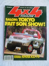 4X4 MAGAZINE N°147 12/1993 SALON TOKYO TOYOTA KZJ-70 BREMACH TREKKING 35 4X4