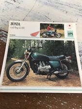 Honda 1000 GL Goldwing 1975 GL1000 Carte Collection moto Atlas Japon