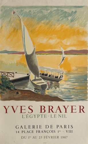 Yves brayer lithographie - yves,