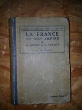 cours de géographie M.Fallex la France et son empire classe de 1er 1943