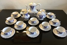 Service à café / thé en porcelaine vintage Salins Rouen France