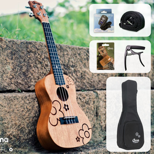 Uma ukulele ukfl 03sc solid - ukulele,