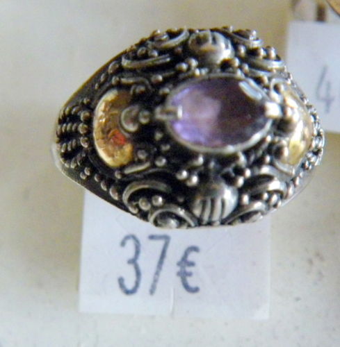 Bague argent poinçonné - bague,
