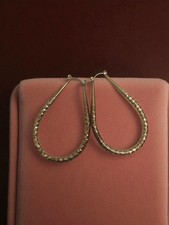 Paire ancienne boucles d’oreilles vintage plaquées or rétro collection bijoux