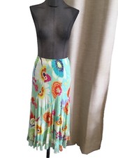 Très Belle Jupe Fluide Turquoise Chacok 36 Tbe 