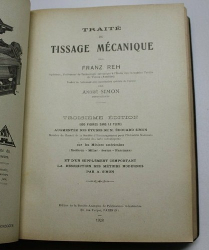 Traité tissage mécanique - de,