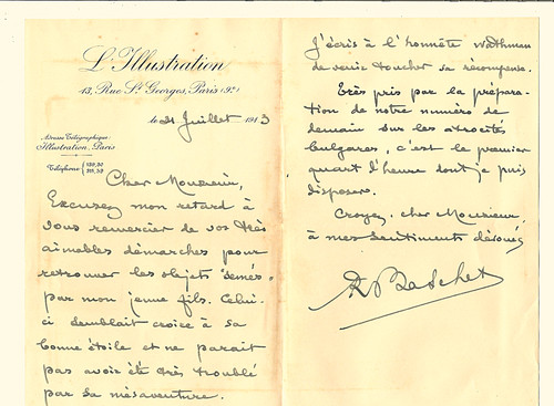 René baschet lettre - rené,