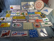 Lot de 35 anciens autocollants stickers, essentiellement régions du Nord