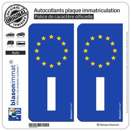 Stickers autocollant plaque - 2,