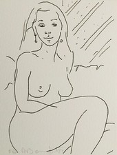 Alain BONNEFOIT - "Nu" - Lithographie originale signée, 1987 - (5)
