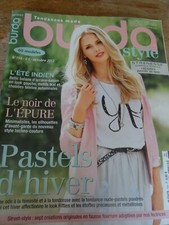 MAGAZINE BURDA STYLE PASTEL D'HIVER LE NOIR DE L'EPURE ETE INDIEN  2012 N° 154