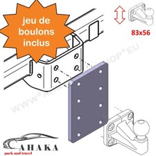 Plaque rehausse boule - plaque,