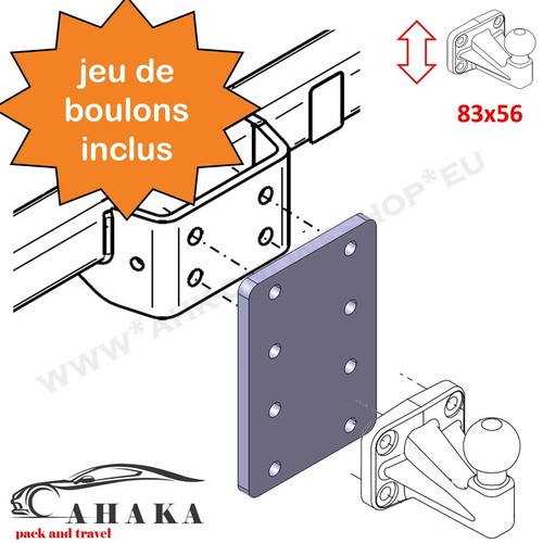 Plaque rehausse boule - de,