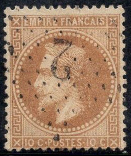 France 1867 28a oblitéré - yv.,