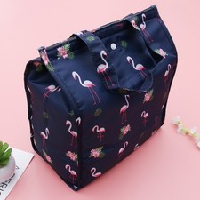 à lunch isolé portable motif flamant rose à main de pique- en