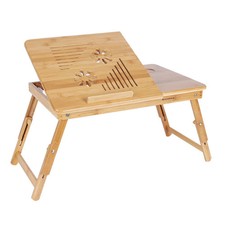 Table de lit pliable en bambou