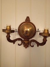 Ancienne Applique Murale 2 Branches bronze