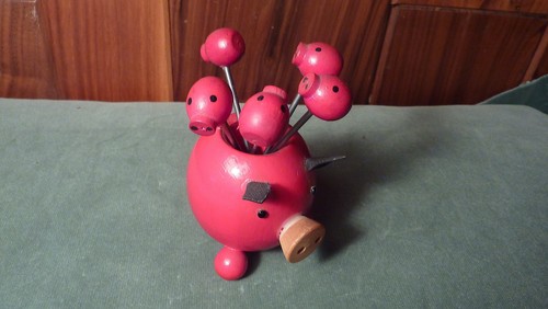 Adorable vintage red wooden - vintage,