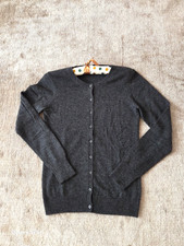 Gilet Cachemire Galeries Lafayette Gris Anthracite Taille  00 Ou 36