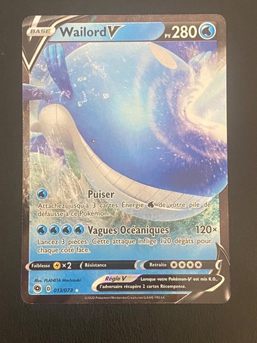 Carte pokemon wailord - carte,