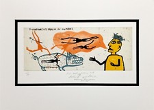 Raymond Emile Waydelich, Antibes, gravure couleur numérotée, dédicacée et signée