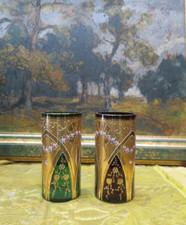 2 anciens vases en verre